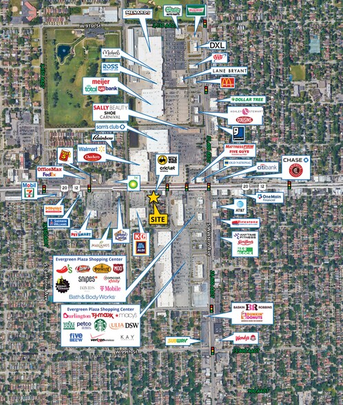 2501-2517 W 95th St, Evergreen Park, IL à louer - Photo de l’immeuble – Image 2 sur 5