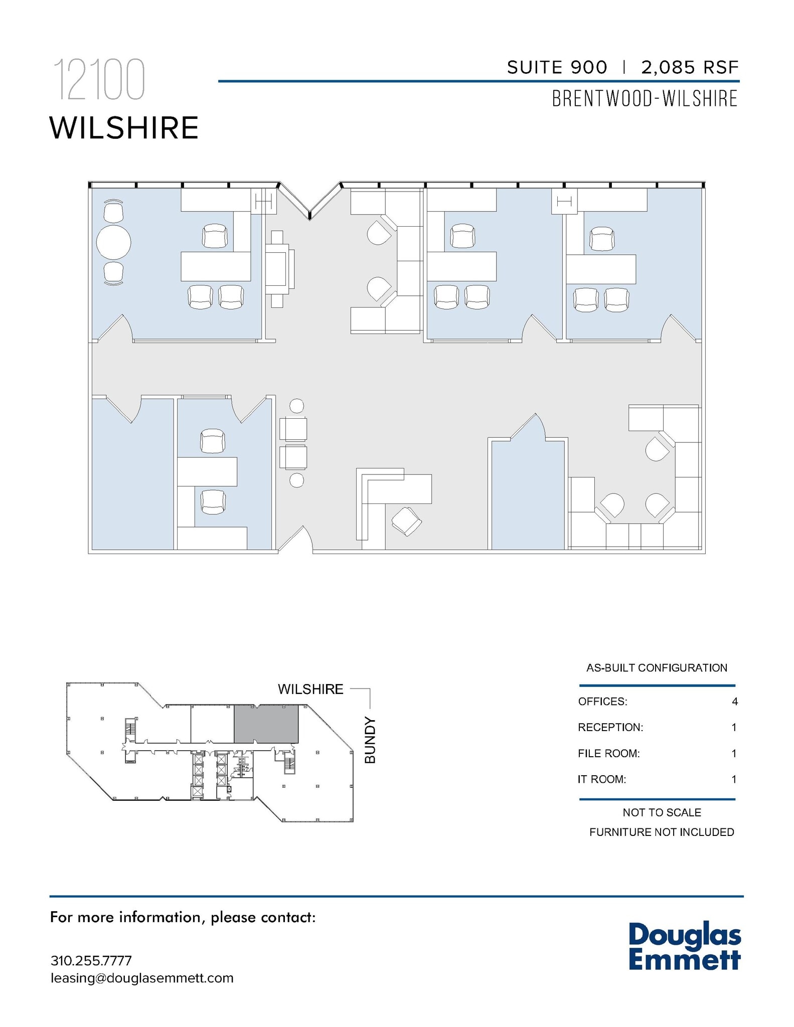 12100 Wilshire Blvd, Los Angeles, CA à louer Plan d’étage– Image 1 sur 1