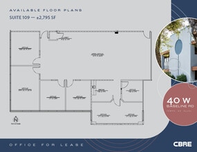 40 W Baseline Rd, Tempe, AZ à louer Plan d’étage– Image 1 sur 1