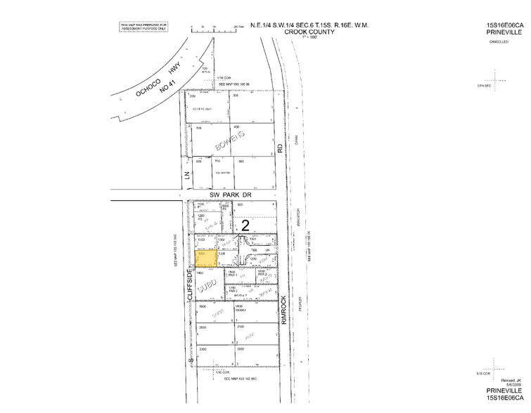 614 SW Cliffside Ln, Prineville, OR à vendre - Plan cadastral – Image 1 sur 1