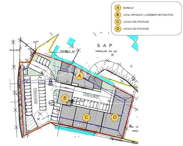 Local d'activités dans Saint-Maximin-la-Sainte-Baume à vendre - Plan d’étage – Image 2 sur 7