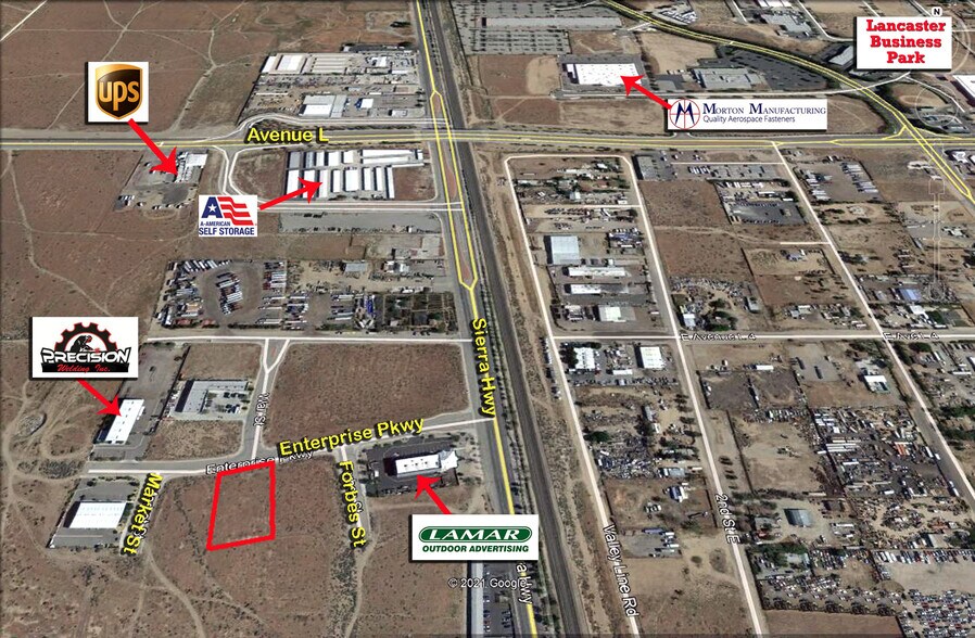 240 Enterprise Pky, Lancaster, CA à vendre - Aérien – Image 2 sur 3