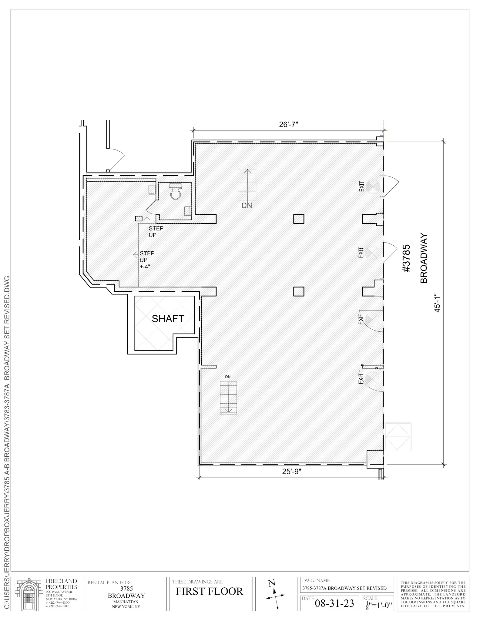 3781-3799 Broadway, New York, NY à louer Plan de site– Image 1 sur 1