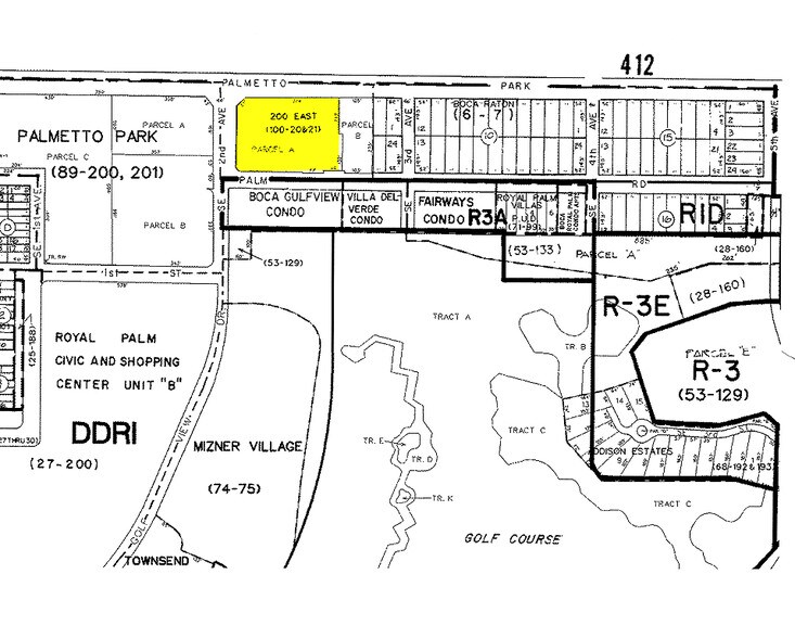 200 W Palmetto Park Rd, Boca Raton, FL à louer - Plan cadastral – Image 2 sur 9