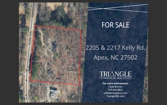 Plus de détails pour 2205 Kelly Rd, Apex, NC - Terrain à vendre