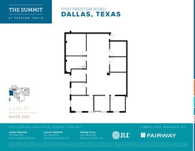 17101 Preston Rd, Dallas, TX à louer Plan d’étage– Image 1 sur 1