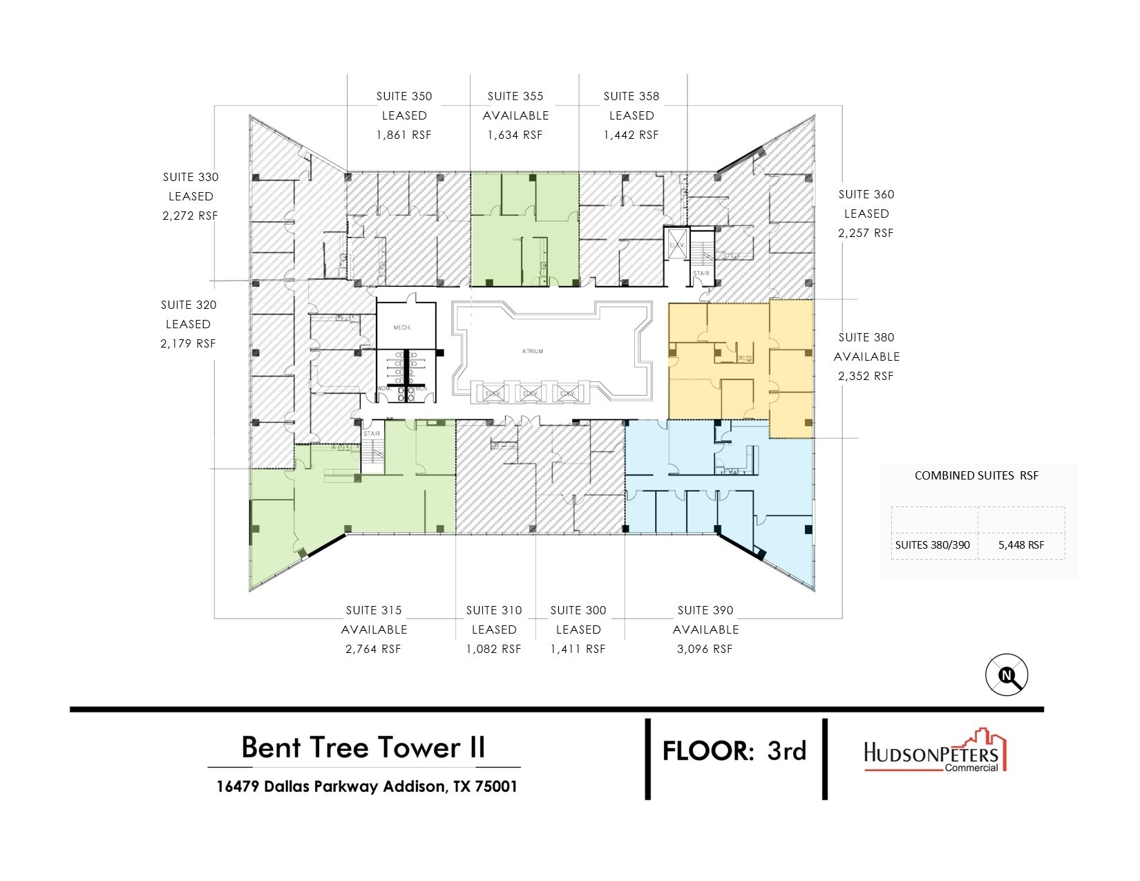 16479 Dallas Pky, Addison, TX à louer Plan d’étage– Image 1 sur 1