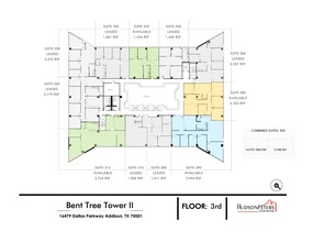 16479 Dallas Pky, Addison, TX à louer Plan d’étage– Image 1 sur 1