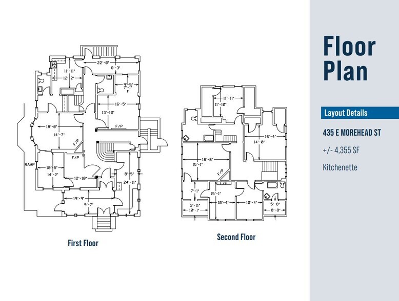 435 & 501 E MOREHEAD ST portefeuille de 2 biens à vendre sur LoopNet.fr - Plan d’étage – Image 3 sur 7