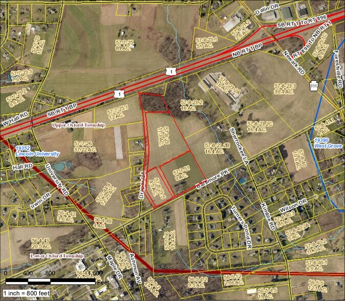 1480 Baltimore Pike, Lincoln Borough, PA à vendre - Plan cadastral – Image 2 sur 2