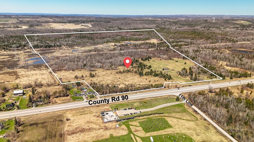 4518 County Rd 90, Springwater, ON à vendre - Aérien – Image 3 sur 7