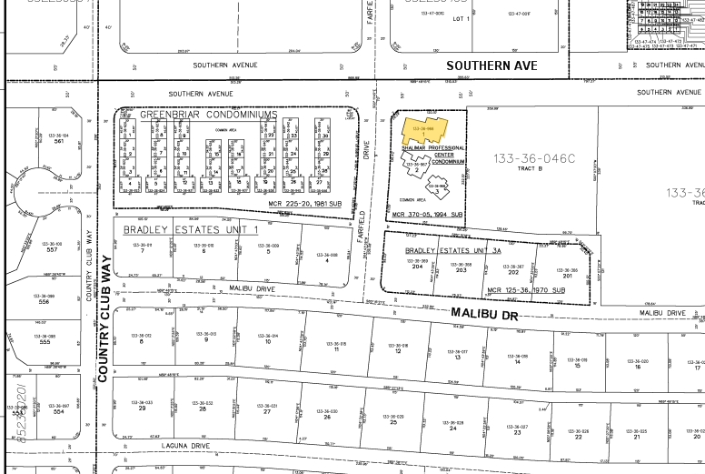 2043 E Southern Ave, Tempe, AZ à louer - Plan cadastral – Image 2 sur 4