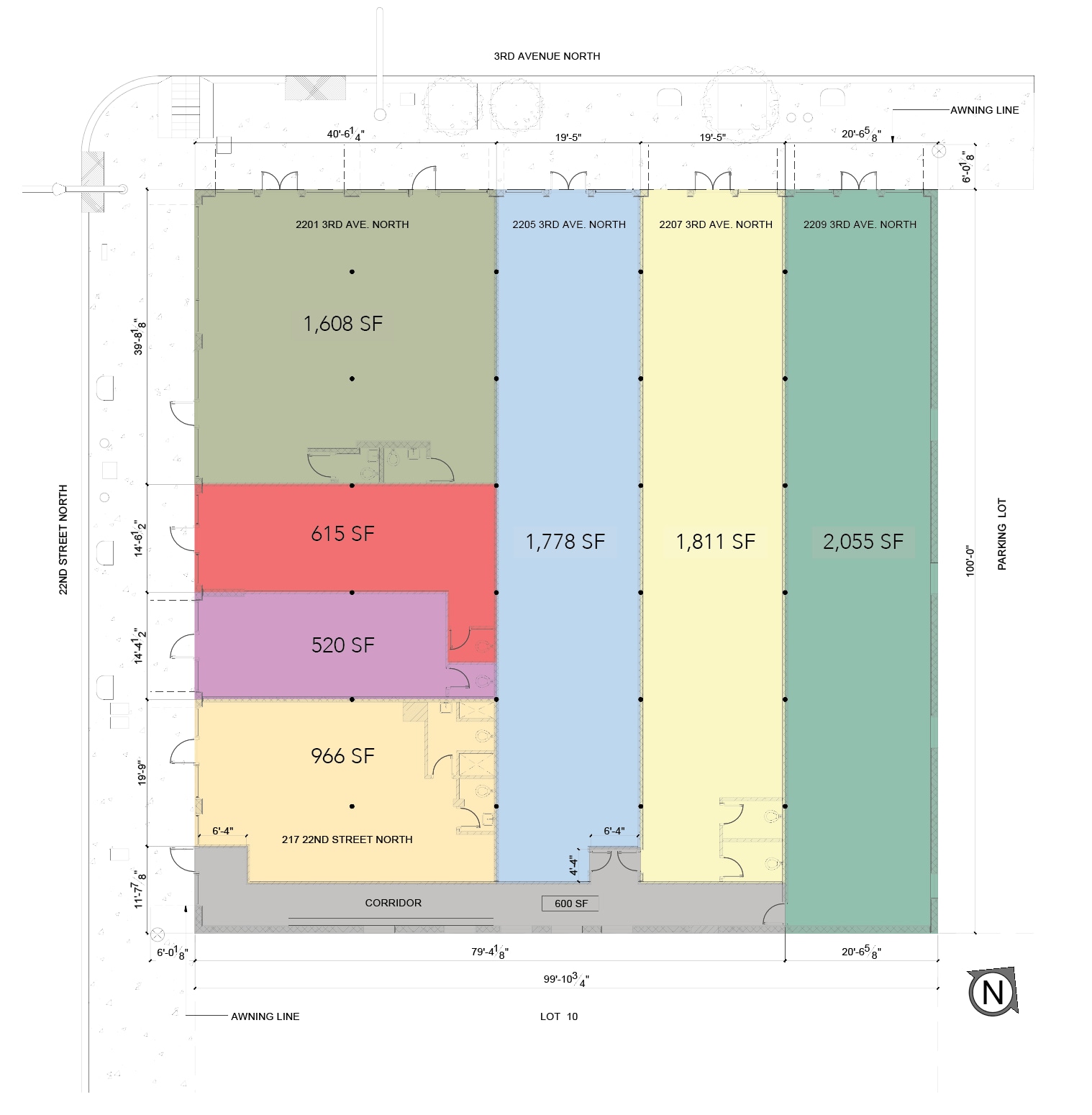 2203-2209 Third Ave N, Birmingham, AL à louer Plan de site– Image 1 sur 1