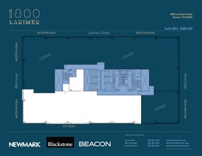 1800 Larimer St, Denver, CO à louer Plan d’étage– Image 1 sur 1
