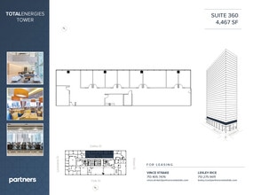1201 Louisiana St, Houston, TX à louer Plan d’étage– Image 2 sur 2