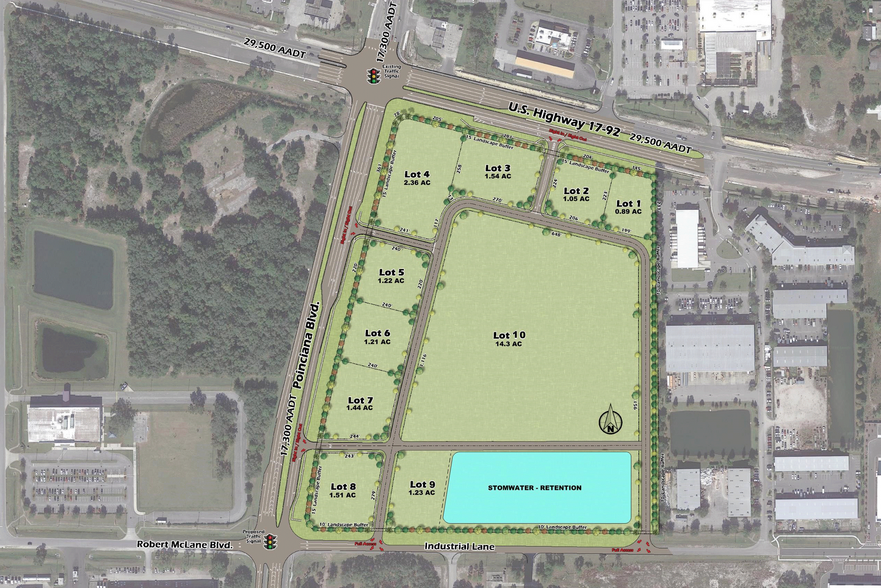 1703 S Poinciana Blvd, Kissimmee, FL à louer - Plan de site – Image 2 sur 2