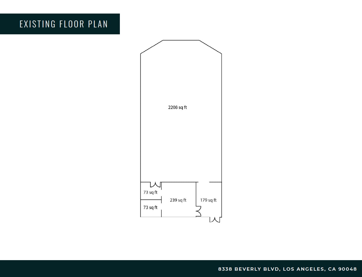 8330-8338 Beverly Blvd, Los Angeles, CA à louer Plan d’étage– Image 1 sur 6