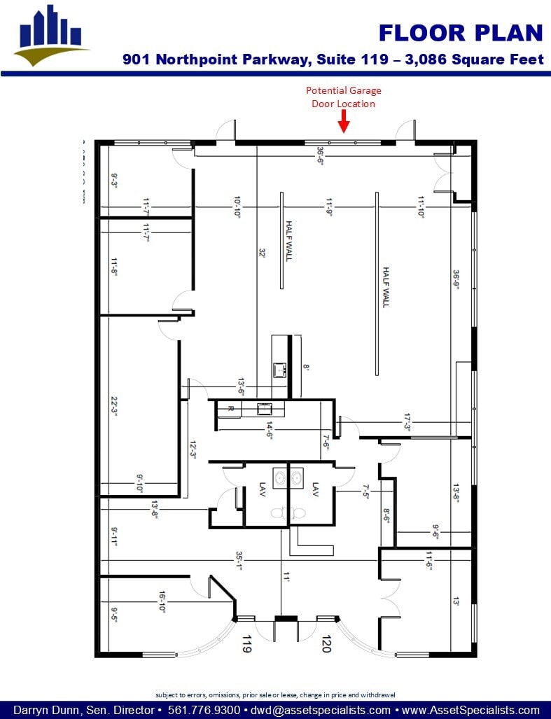 901 Northpoint Pky, West Palm Beach, FL à louer Plan d’étage– Image 1 sur 1