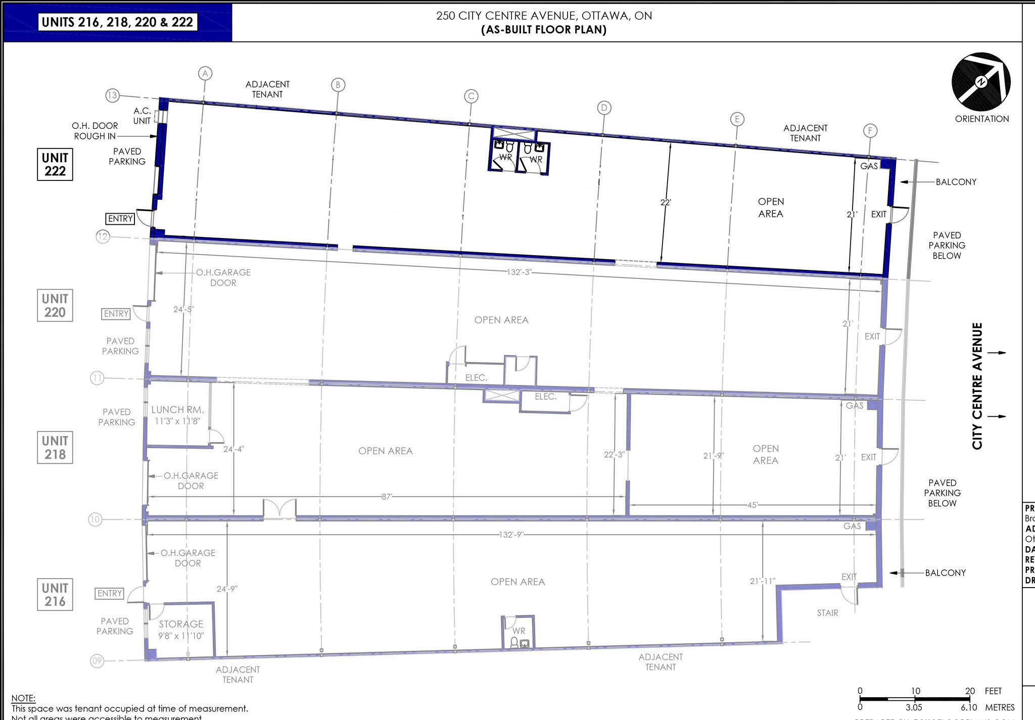 250 City Centre Ave, Ottawa, ON à louer Plan d’étage– Image 1 sur 6