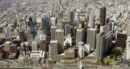 One California St, San Francisco, CA - VUE AÉRIENNE  vue de carte