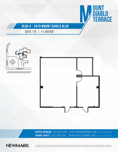 3470 Mt Diablo Blvd, Lafayette, CA à louer Plan d’étage– Image 1 sur 1