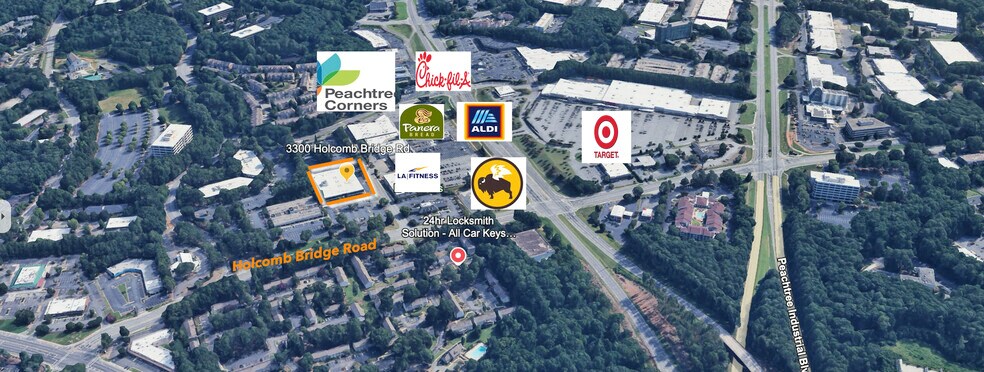 3300 Holcomb Bridge Rd, Peachtree Corners, GA à louer - Photo de l’immeuble – Image 1 sur 10