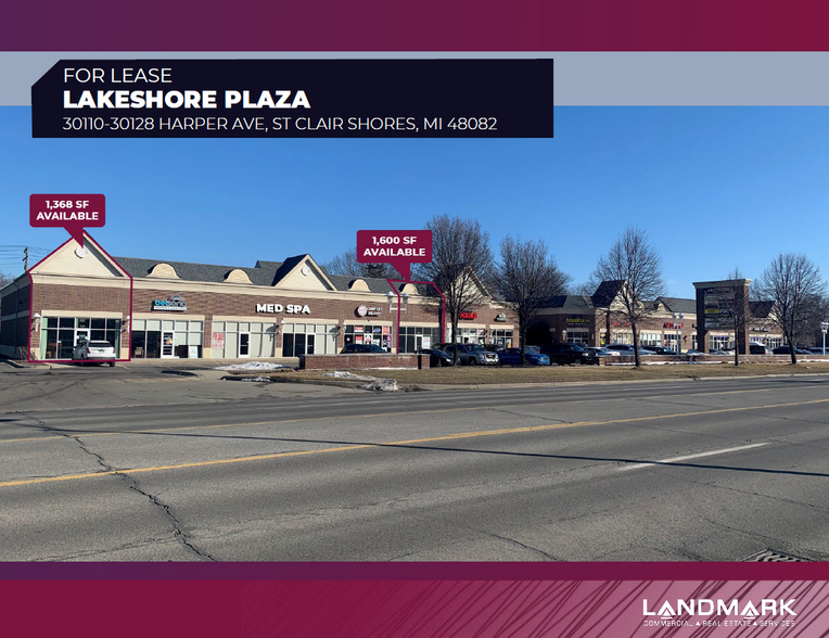 30110-30128 Harper Ave, Saint Clair Shores, MI à louer - Photo de l’immeuble – Image 1 sur 2