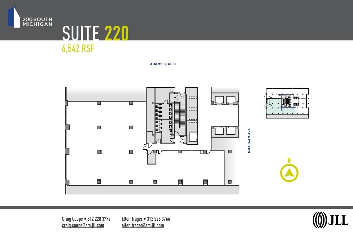 200 S Michigan Ave, Chicago, IL à louer Plan d’étage– Image 1 sur 1