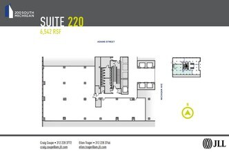 200 S Michigan Ave, Chicago, IL à louer Plan d’étage– Image 1 sur 1