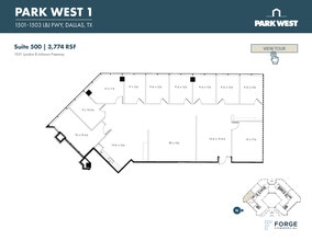 1501-1507 Lyndon B Johnson Fwy, Dallas, TX à louer Plan d’étage– Image 1 sur 2