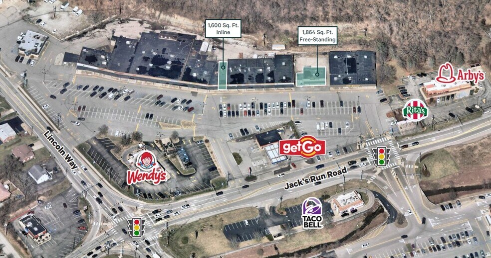 1985 Lincoln Way, McKeesport, PA à louer - Aérien – Image 3 sur 5