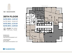 181 W Madison St, Chicago, IL à louer Plan d’étage– Image 1 sur 2
