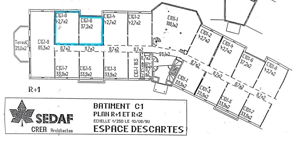 Rue Albert Einstein, Champs-sur-Marne à louer - Plan d’étage – Image 2 sur 10