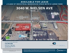 3040 N Nielsen Ave, Fresno, CA - Vue aérienne vue de carte