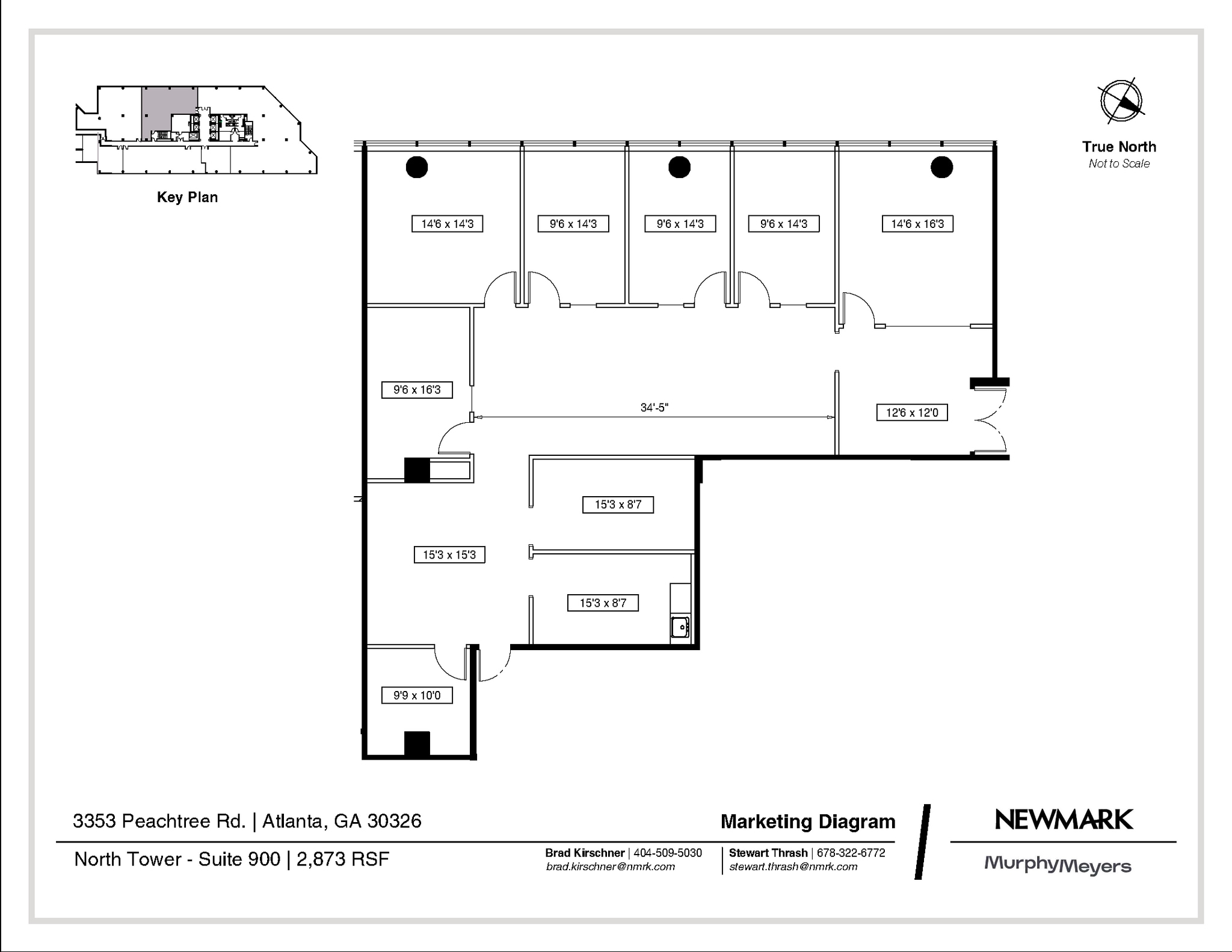 3353 Peachtree Rd NE, Atlanta, GA à louer Plan d’étage– Image 1 sur 1