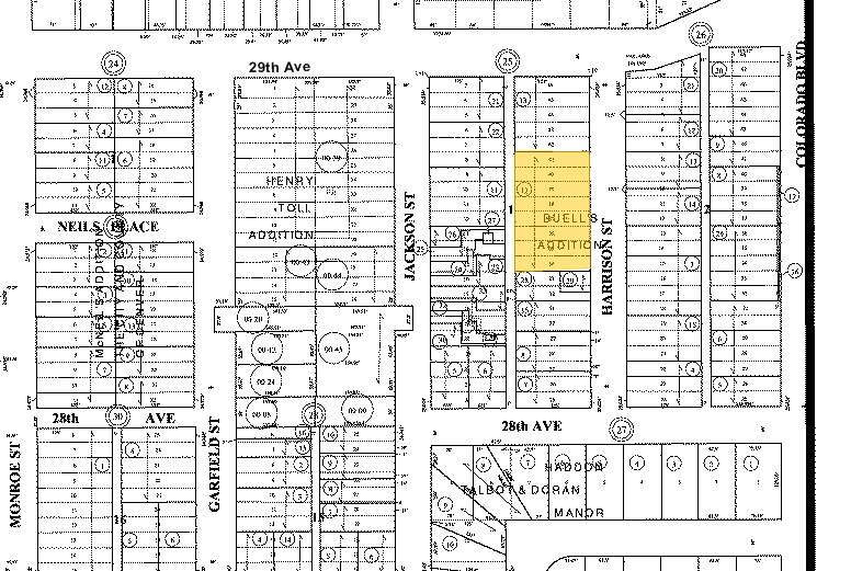 2855 N Harrison St, Denver, CO à vendre - Plan cadastral – Image 3 sur 4