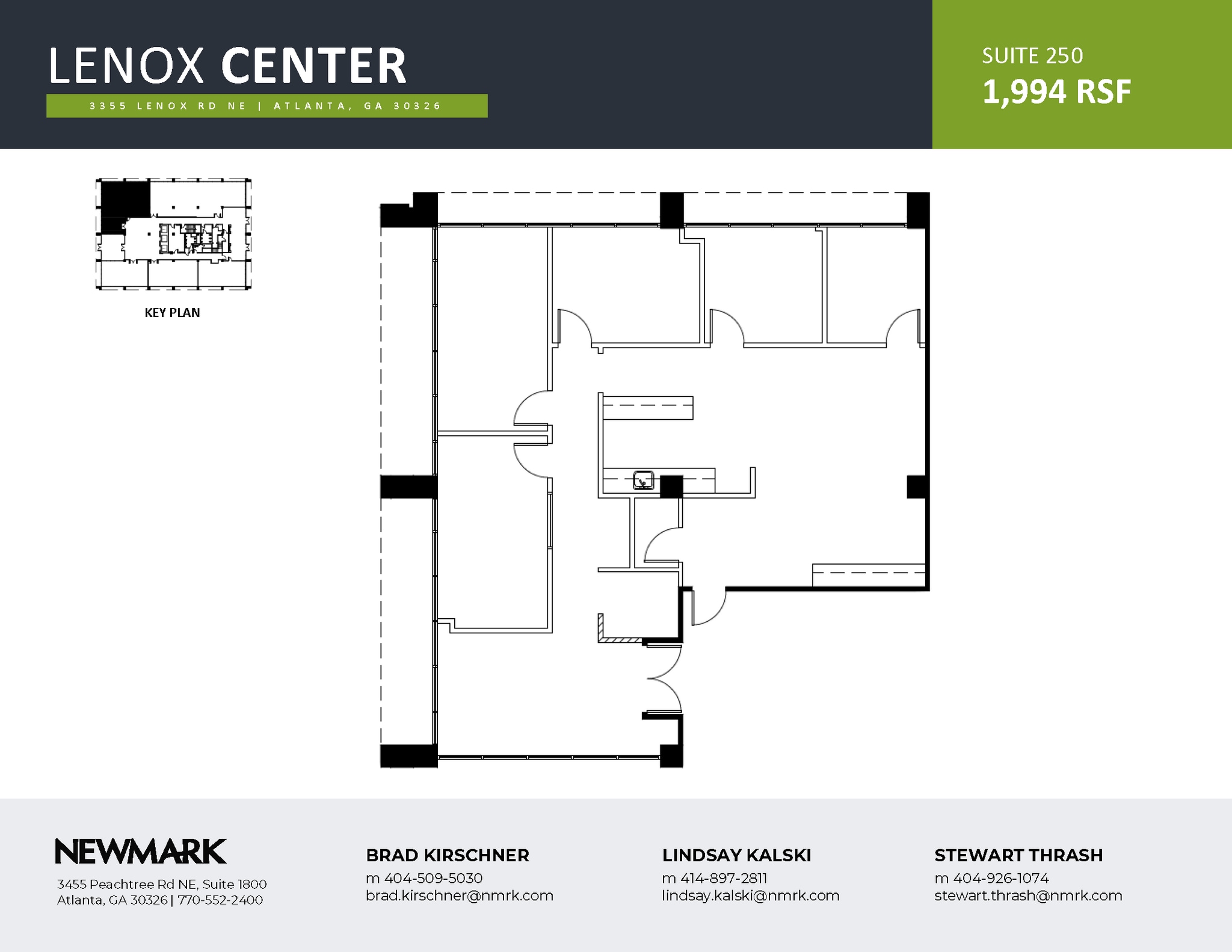 3355 Lenox Rd NE, Atlanta, GA à louer Plan d’étage– Image 1 sur 1