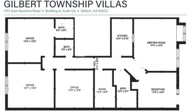1757 E Baseline Rd, Gilbert, AZ à louer Plan d’étage– Image 1 sur 6