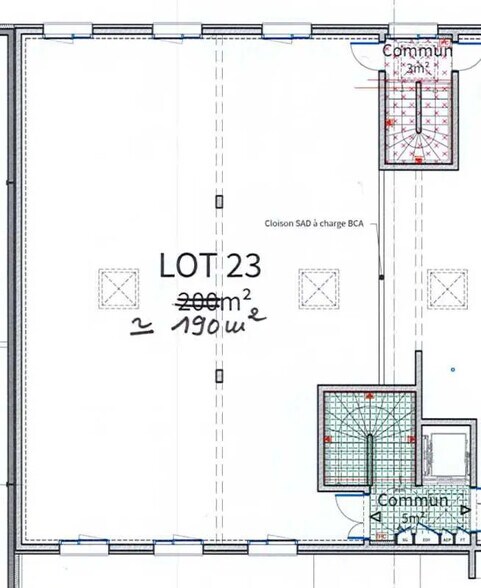 Bureau dans Caen à vendre - Plan d’étage – Image 3 sur 3