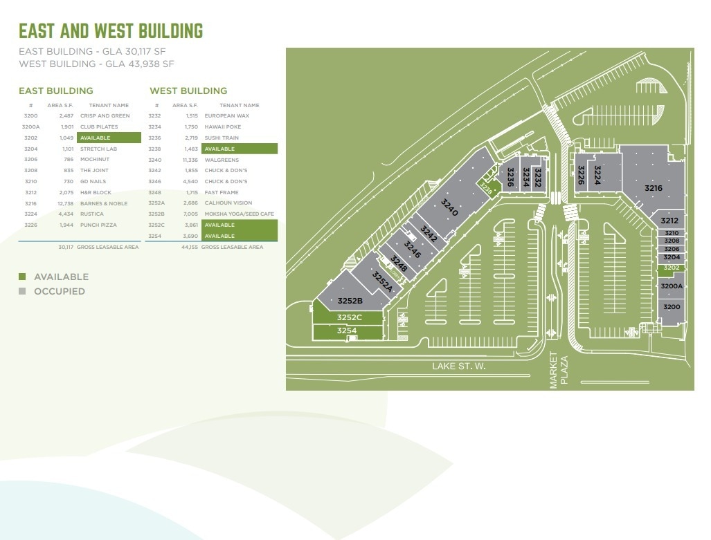 3232-3254 W Lake St, Minneapolis, MN à louer Plan d’étage– Image 1 sur 1