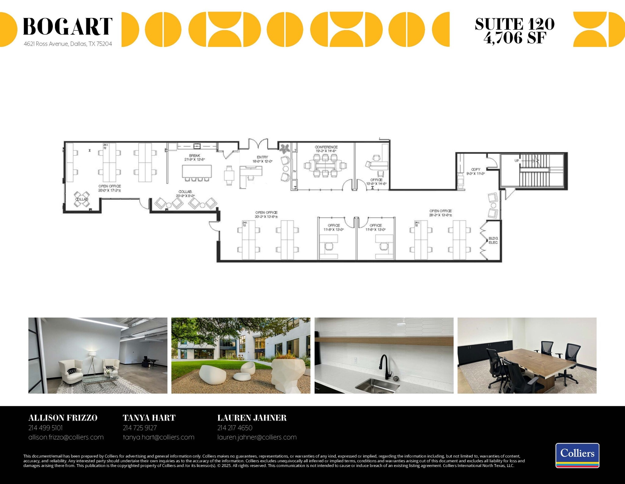 4621 Ross Ave, Dallas, TX à louer Plan d’étage– Image 1 sur 1