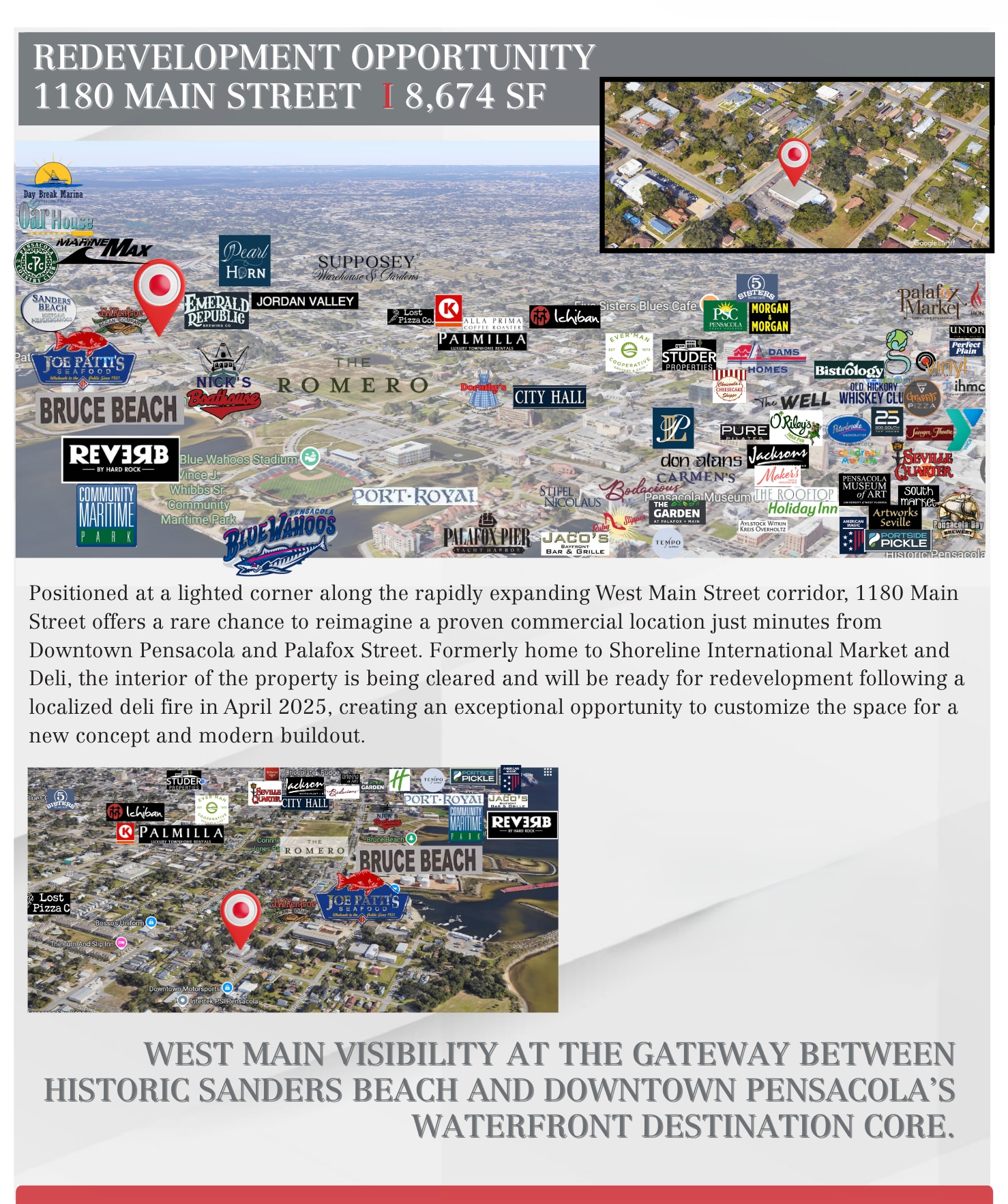 1180 Main St, Pensacola, FL à louer Aérien– Image 1 sur 6