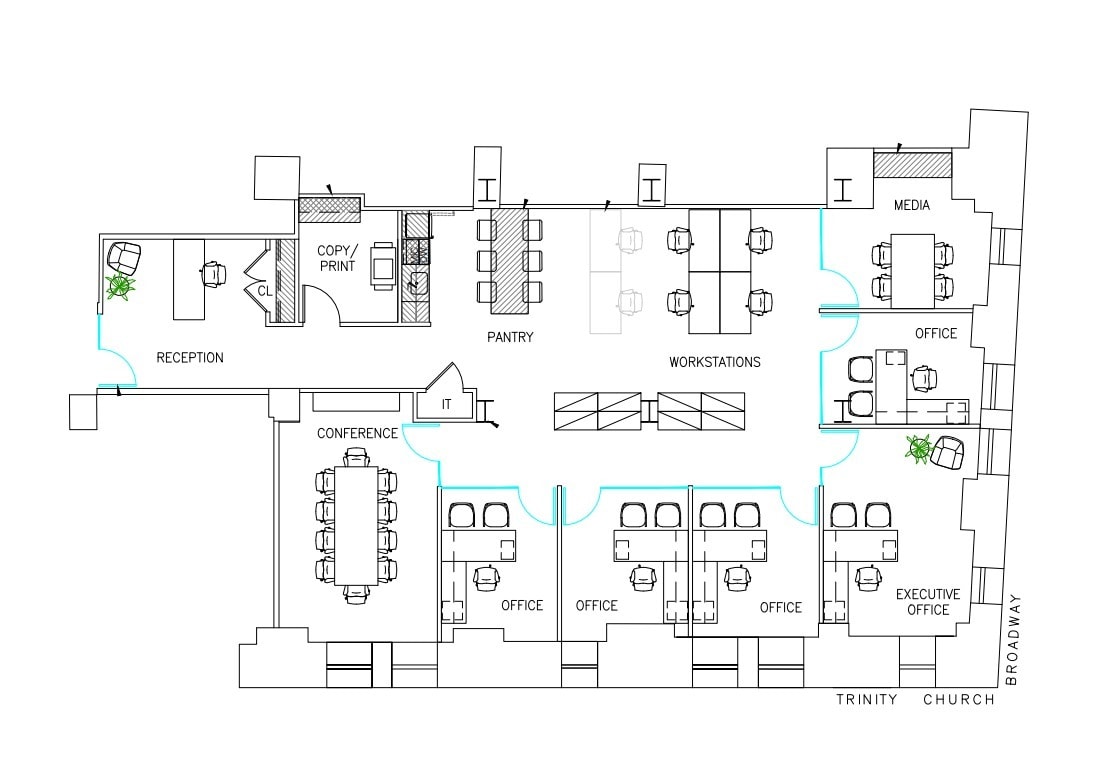 111 Broadway, New York, NY à louer Plan d’étage– Image 1 sur 1