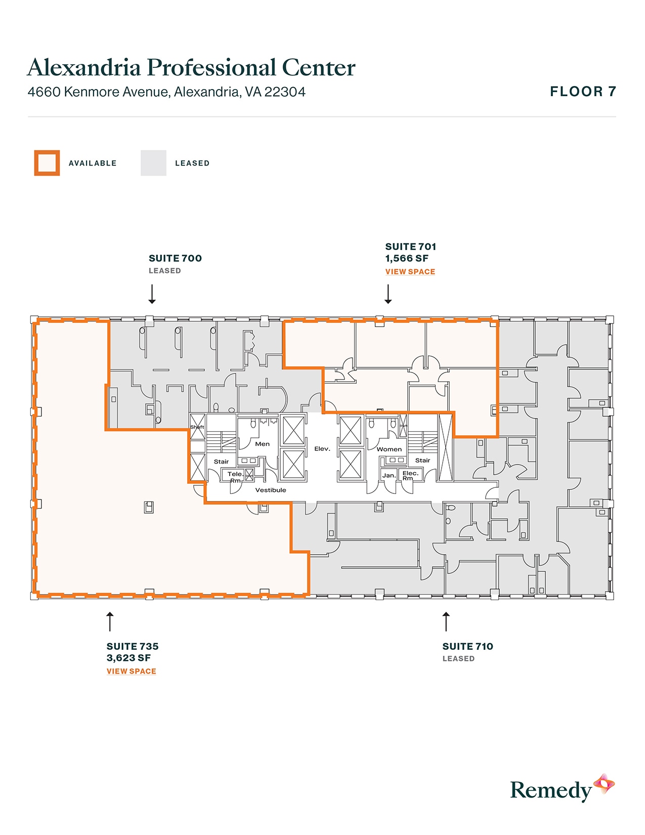 4660 Kenmore Ave, Alexandria, VA à louer Plan d’étage– Image 1 sur 1