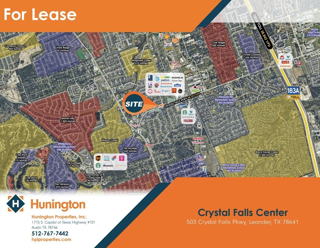 503 Crystal Falls Pky, Leander, TX à louer Photo principale– Image 1 sur 2