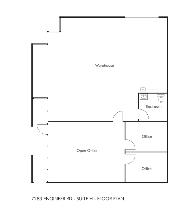 7283 Engineer Rd, San Diego, CA à louer Plan d’étage– Image 1 sur 1