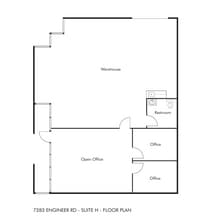 7283 Engineer Rd, San Diego, CA à louer Plan d’étage– Image 1 sur 1