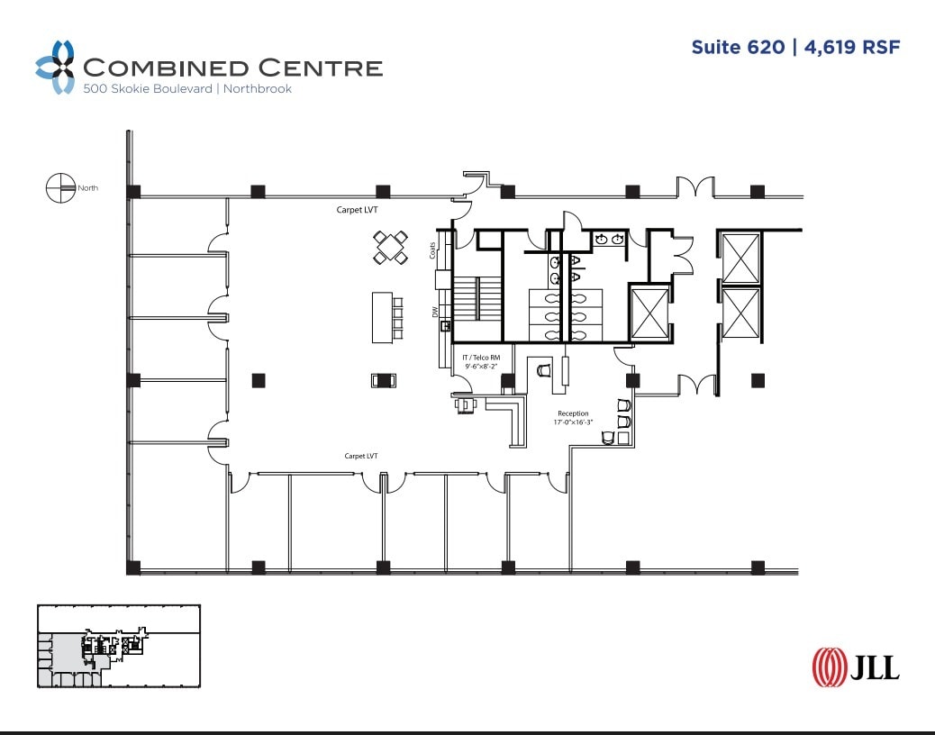 707 Skokie Blvd, Northbrook, IL à louer Plan d’étage– Image 1 sur 1