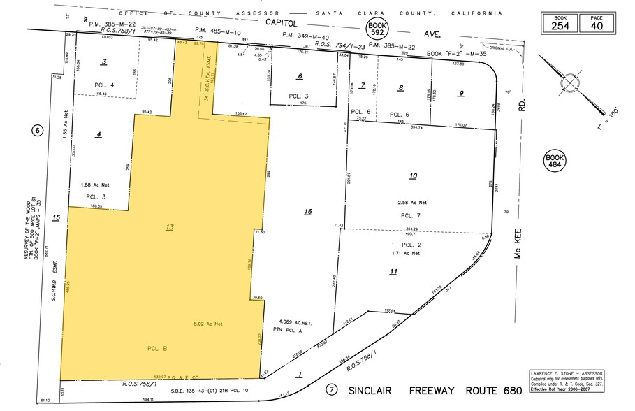 375 N Capitol Ave, San Jose, CA à louer - Plan cadastral – Image 3 sur 9