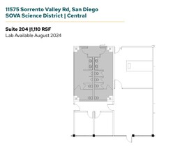 11555 Sorrento Valley Rd, San Diego, CA à louer Plan d’étage– Image 1 sur 1